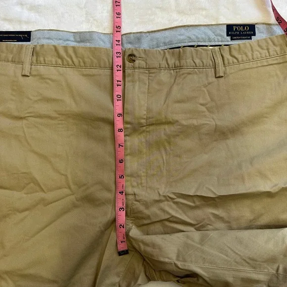 Polo Ralph Lauren Mens Stretch Classic Fit Chino Pants Tan 58x32 NWT - Picture 10 of 12